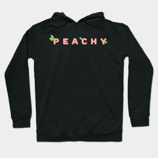 Peachy lettering Hoodie